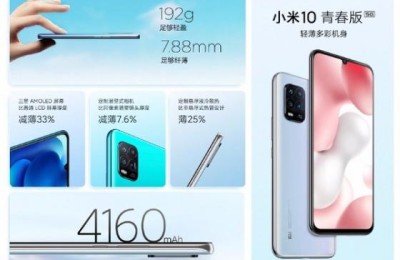 小米最便宜5G手机？小米10青春版发布：50倍潜望式变焦 2099元起